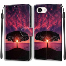 Y06 Vegan Leather Flip Cover Wallet Case with Card Holder Kickstand Magnetic Closure Shockproof Protection for iPhone 16e