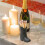 Cowboy Boots Match Holder with Lighter Bohemian Style Ceramic Match Jar Fireplace Kitchen Decorations Matte 9