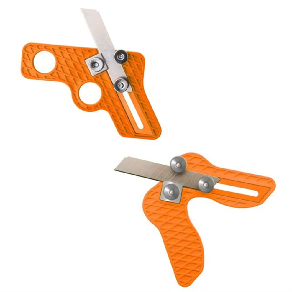 Woodworking Edge Trimmer Orange Set, Multifunction Tool For Gypsum Board Scraper And Abs Edge Banding 9310869801597