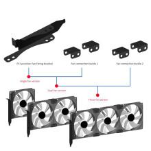 Dual Fans Mount Rack Cooling Heatsink Bracket for image Video Mount Dual Cooling Fan Bracket Fan Connectors Screws