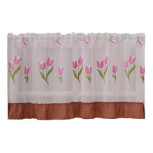 Traitements de fenêtre de fleurs brodés pour la-YJX 150 60