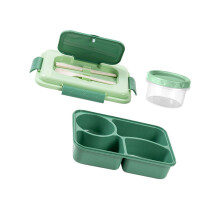 Mikrowellengeeignete geteilte Bentos-Box-Grünes Viertelgitter