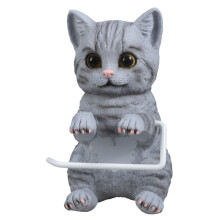 Schattige katten ontwerp wandgemonteerde toiletrolhouder-A