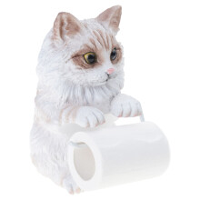 Distributeur de mouchoirs muraux en forme de chats en résine,-D
