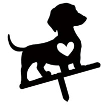 Eleganter HollowOut Hunde-Hofpfahl, Kunst-Erdpfahl aus Eisen für