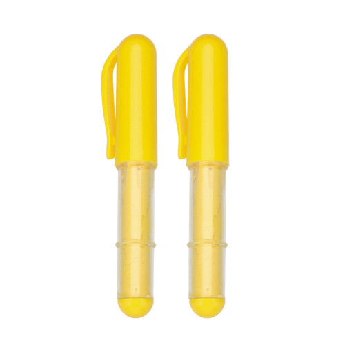 Stylo à poudre pour dessin, 2 pièces, crayons de couture,-Jaune