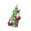 Festives LED éclairé Santa escalade arbre résine Figurine-Vert 1