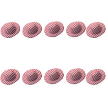 Chapeau en tissu doux inachevé, 5.8cm, 10 pièces, chapeau-Rouge