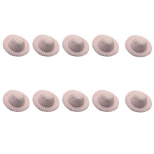 10 Stück unlackierter Hutrohling, 5,8 cm, weicher Stoffhut,-Rosa