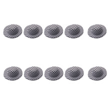 Chapeau en tissu doux inachevé, 5.8cm, 10 pièces, chapeau-Noir