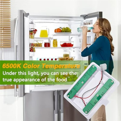 Refrigerator LED Light Module with Cover Refrigerator Lamp Assy Module for  Replace: W11043011 W10866538 2