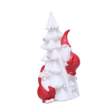 Arbre grimpant du père noël en résine, décoration de noël,-Blanc