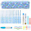 12Pcs Aluminum Crochet Hook with Soft Ergonomic Handle 1