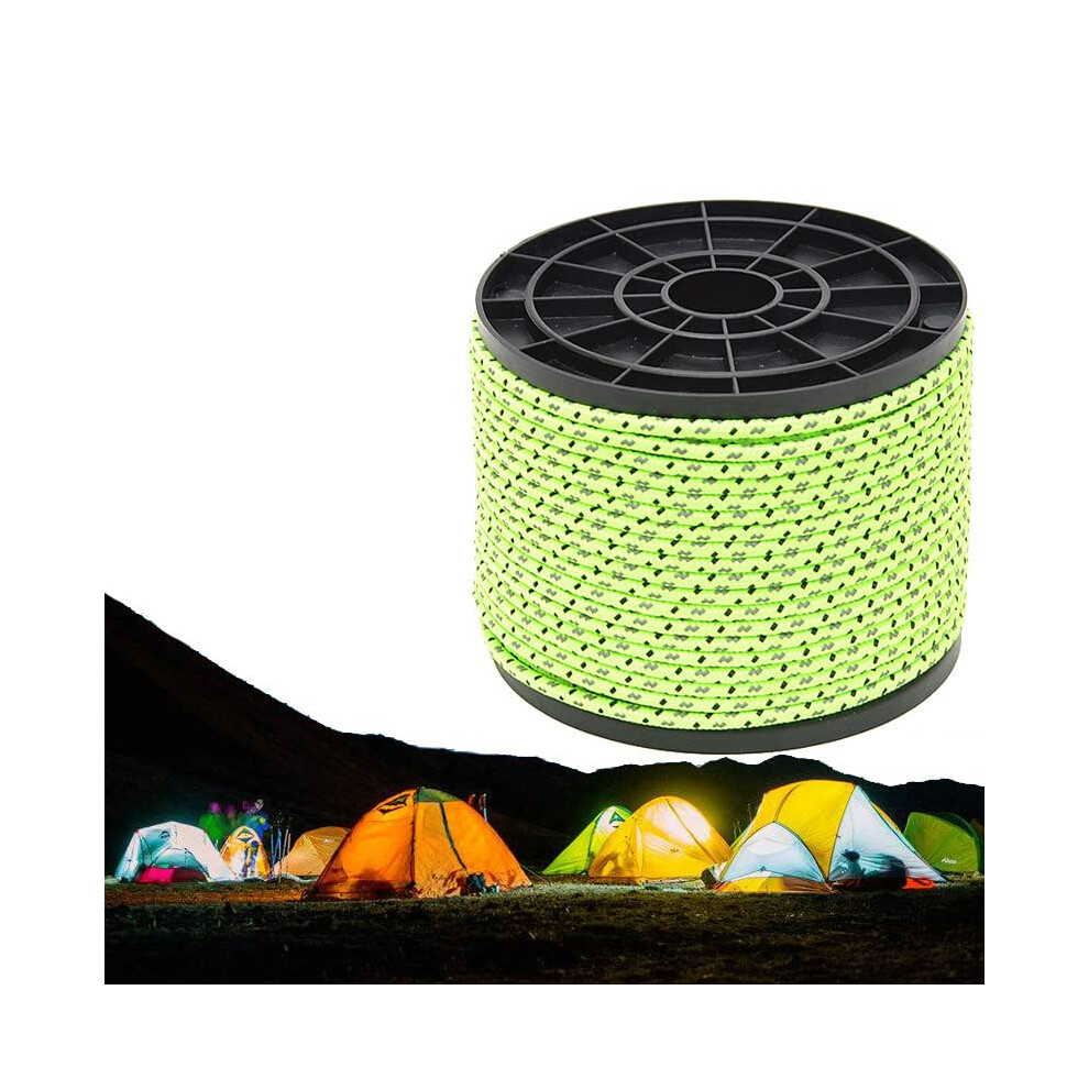 Reflective Camping Rope 50M 4Mm Durable Elastic Outdoor Cord With Night Visibility 9310869801870