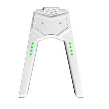 White Charging Grip JoyCon Controller Handle Stand for Switch OLED, Fast TypeC Charging, Ergonomic 2 in 1 Design