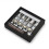 Vintage 4-String Bridge 82x68.3MM String Bottom Through with Brass Saddle String Spacing 18.6MM Fixed Bridge Chrome 5