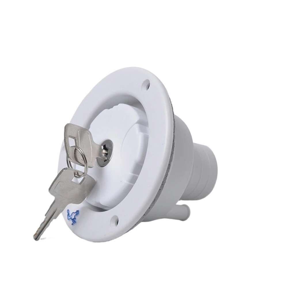 Lockable Rv Fresh Water Inlet With Cover, Leakresistant Fill Hatch For Camper Trailer Motorhome (White) White 9330225797159