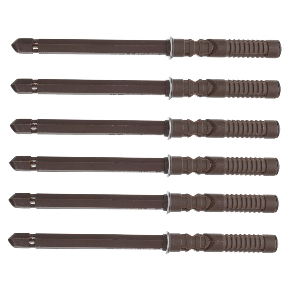 6Pcs Heavy Duty Floating Shelf Brackets Durable Alloy Wall Mounted Supports For Garage Storage 9330225797180