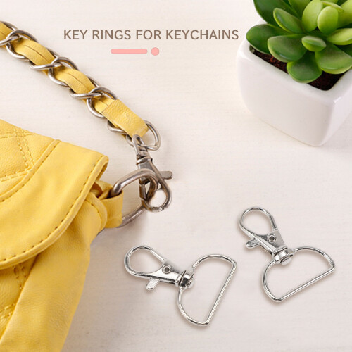 30 Pieces Twist Locks Lanyard Snap Hooks, Premium Keychain Clip Hook Snap Hook Clasp for Keychain Sewing Projects 2