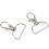30 Pieces Twist Locks Lanyard Snap Hooks, Premium Keychain Clip Hook Snap Hook Clasp for Keychain Sewing Projects 8