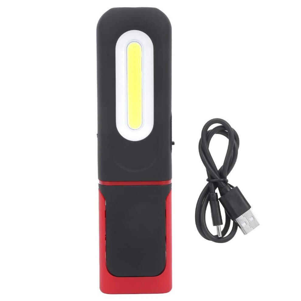 Led Work Light Usb Rechargeable Magnetic Flashlight With Cob Illumination And Three Lighting Modes For Car Emergencies 9330225797241