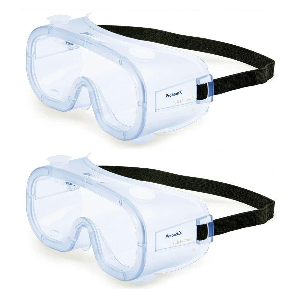 Safety Goggles Over Glasses 2Pk Anti Fog Scratch Resistant Lab Protective Eyewear Ansi Z87.1 9330225797258