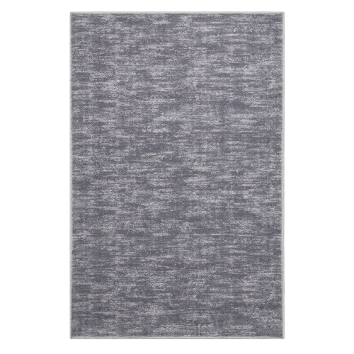 Machine Washable Runner Rug Grey Low-Pile 2x8 ft 1