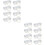 16St Draagbare Witte Cupcake Dozen Clear Cake Box Voor Dessert Opslag 5