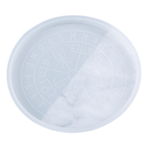 DIY Wahrsage Pad Weissagungs Disc Astrologie Kompass Silikonform (Runenscheibe Klein)