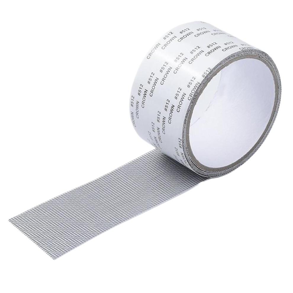 Window Screen Kit Gray Roll, Strong Adhesive Mesh Tape For Windows And Doors, TearâResistant Patch 9310869802150