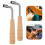 2pcs Harp Tuning Wrench Set with Ergonomic Wooden Handle for Precise String Adjustment and Smooth Pin Rotation 5