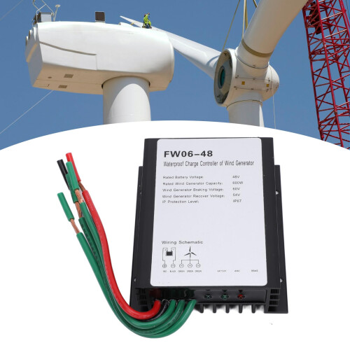 MPPT Wind Turbine Charge Controller 48V 600W Waterproof Aluminum Shell Automatic  Efficiency 1