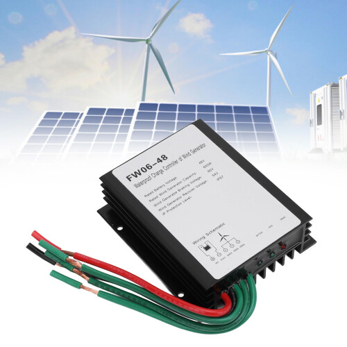 MPPT Wind Turbine Charge Controller 48V 600W Waterproof Aluminum Shell Automatic  Efficiency 2