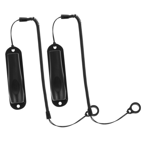 Stylus Pen Lanyard Set, AntiLoss Spring Rope with Base, Black Slim Design, 10pcs for Work and Study 2