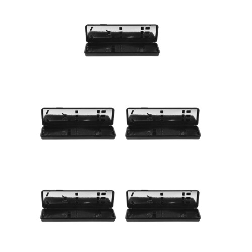 5Pièces Valisette Fléchettes ABS Noire Avec Compartiments De 2