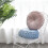 Round Floor Pillow Solid Color Pleated 38x10cm 5