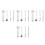 4Sets Pink Travel Utensil Set Fork Spoon Chopsticks Stainless Steel PP 6