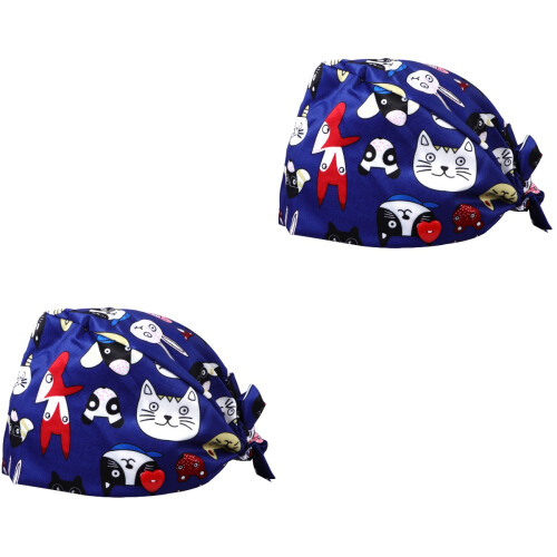 2Pièces Casquettes Protection Coton Travail Confortables 1