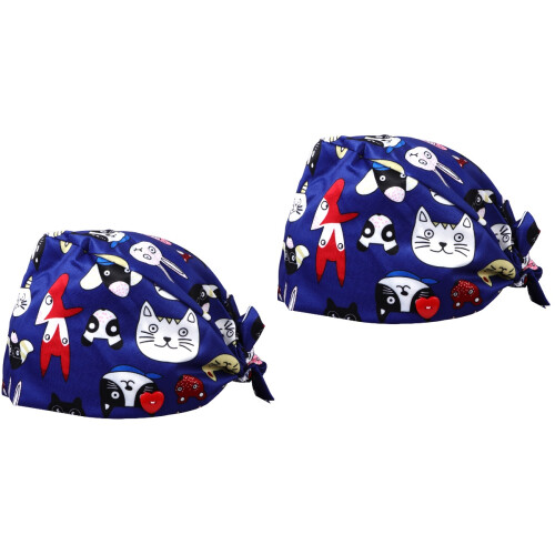 2Pièces Casquettes Protection Coton Travail Confortables 2