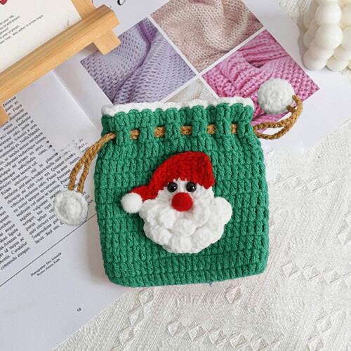 Julestrikket snorpose Grøn 10x10cm 1