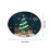 Christmas area rug round soft white 23 inch 3