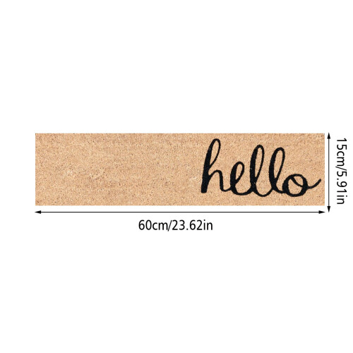Tapis d'entrée fin en polyester, 15 x 60 cm 2