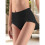Women'S Breathable Solid Color Triangle Underwear High Waist Tummy Control Hip Lifting Black S 3