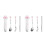 2Sets Pink Portable Fork Spoon Chopsticks Set Stainless Steel PP Case 3