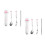 2Sets Pink Portable Fork Spoon Chopsticks Set Stainless Steel PP Case 6