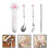 2Sets Pink Portable Fork Spoon Chopsticks Set Stainless Steel PP Case 8