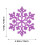 Décoration de Noël flocon de neige en plastique 10 cm 3