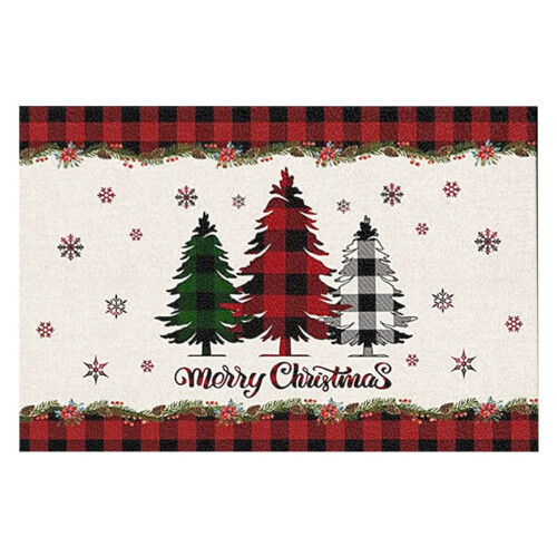 Cailmei Weihnachts-Badezimmermatte, Kieselgur-absorbierend 1 1