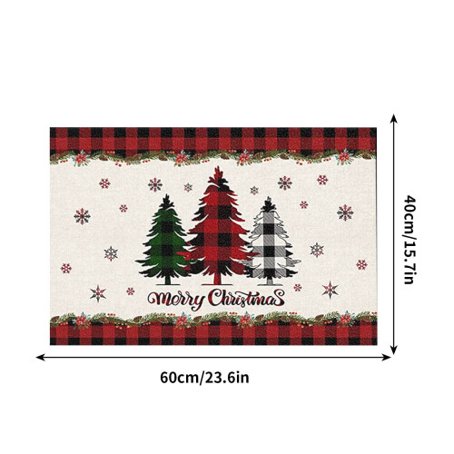 Cailmei Weihnachts-Badezimmermatte, Kieselgur-absorbierend 1 2