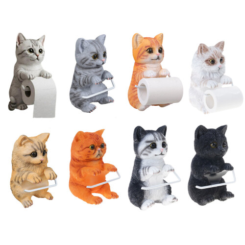 Distributeur mural de rouleaux de mouchoirs en forme de chats-H 2